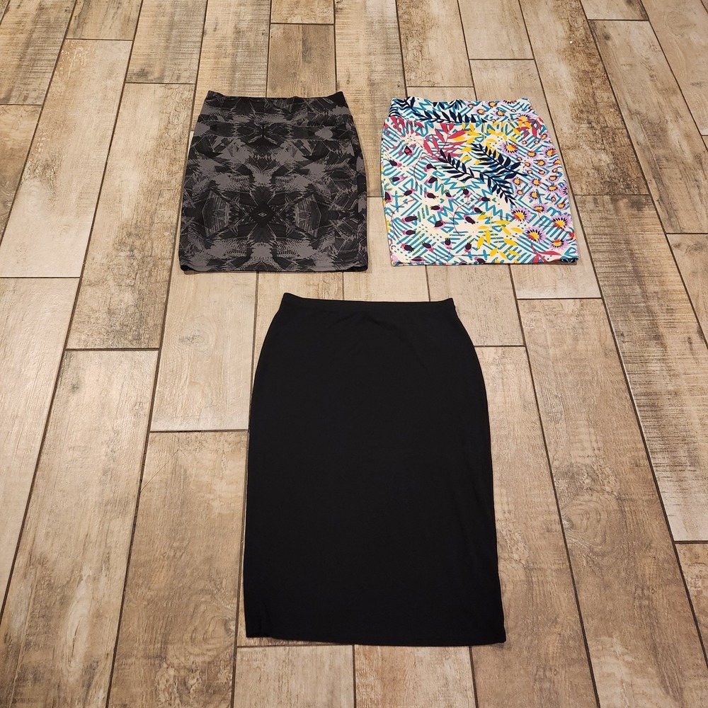 Lot Of 3 Women's Pencil Skirts Size Large Teacher Professional